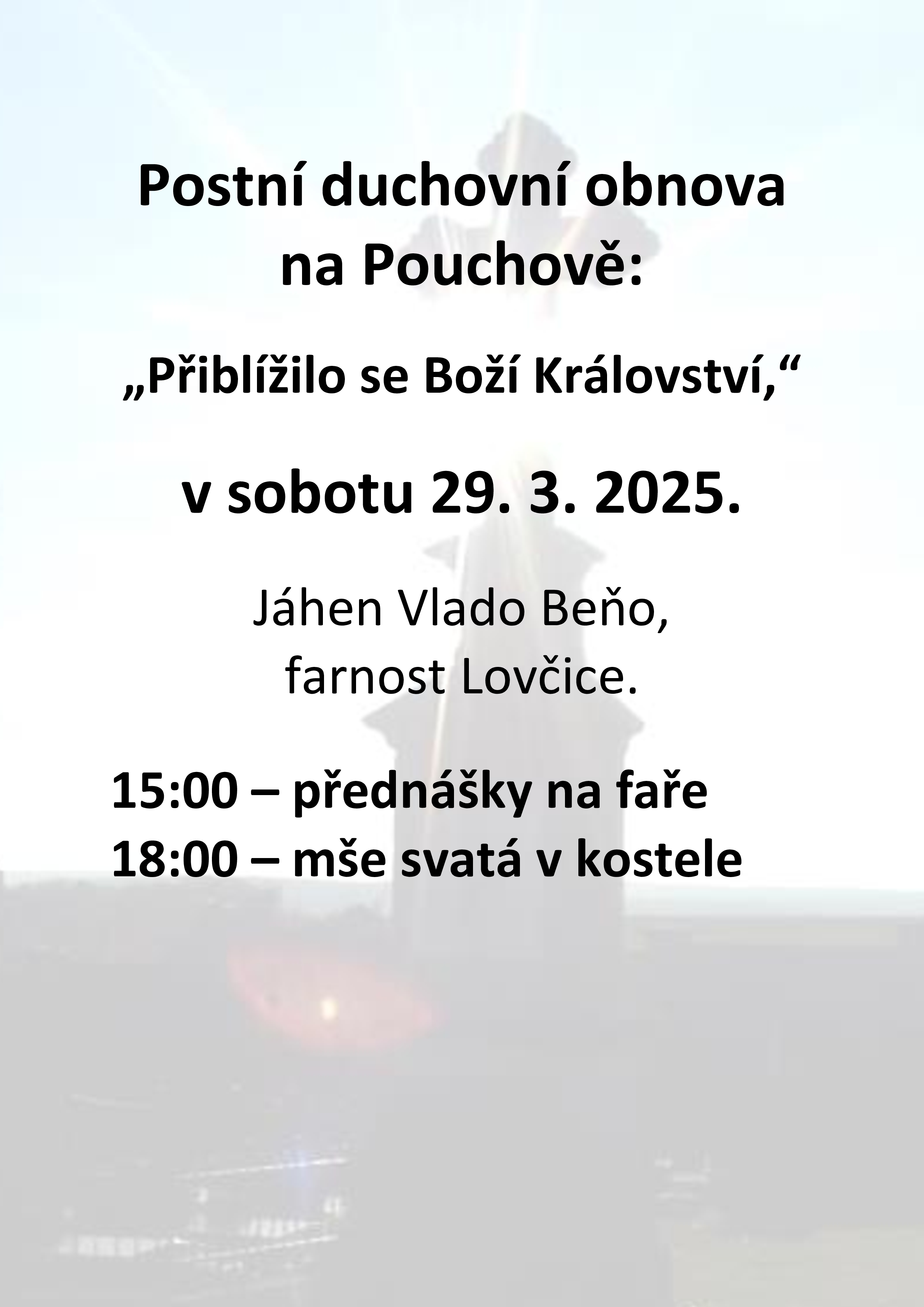Postní duchovní obnova