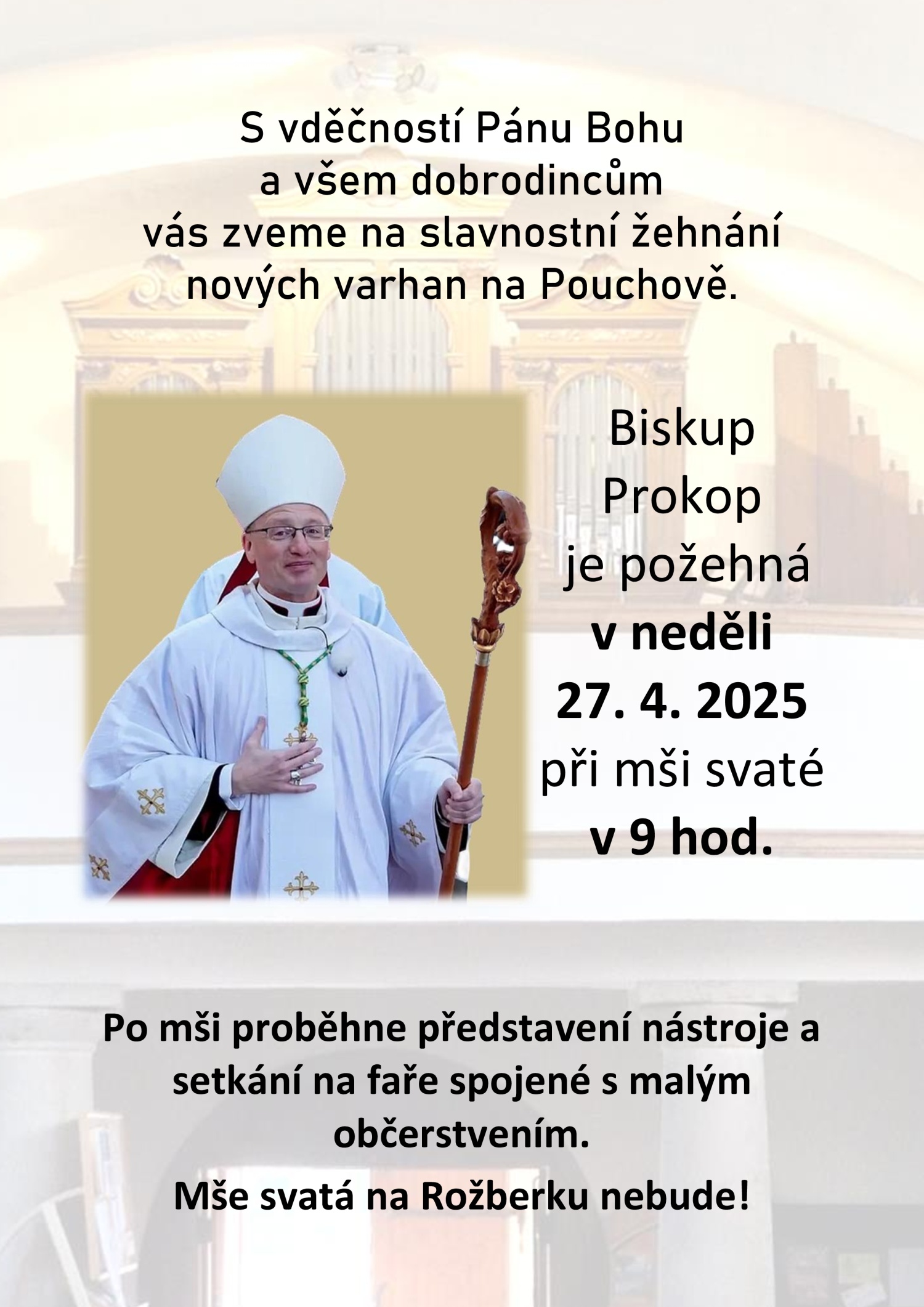 Žehnání nových varhan